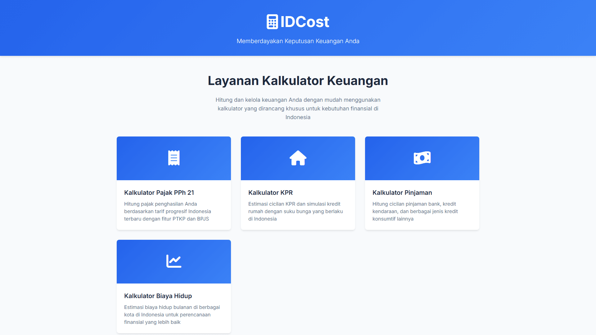 IDCost Web App