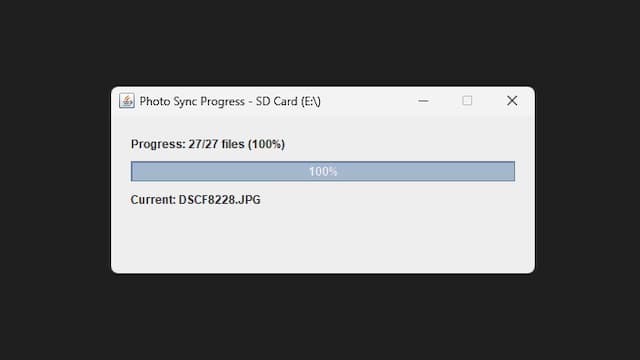SD Card Synchronizer